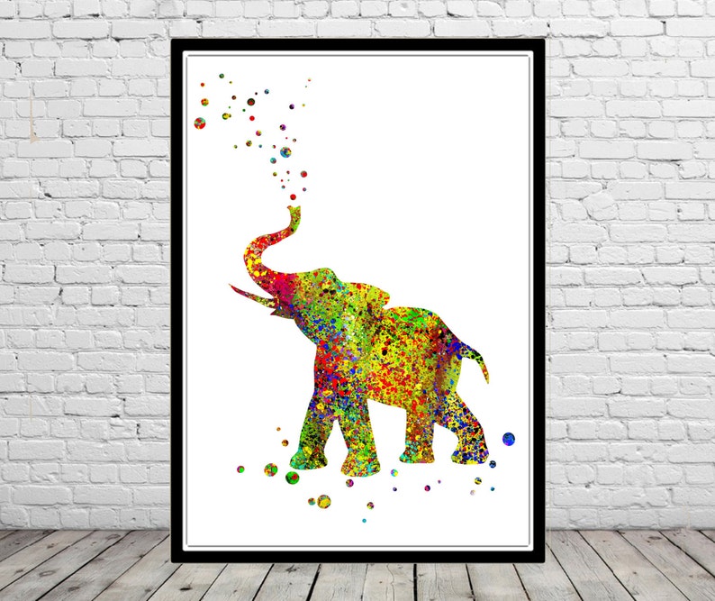 Download Elephant Art Baby Elephant Watercolor Elephant Animal Art Elephant Print Animal Print Nursery Elephant Elephant Art Collectibles Painting Vadel Com