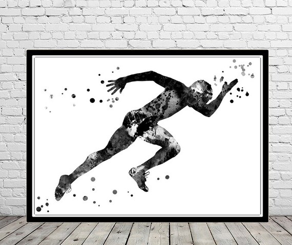 sprinting running athlete runner ribbon Male runner sprinter man sport ...