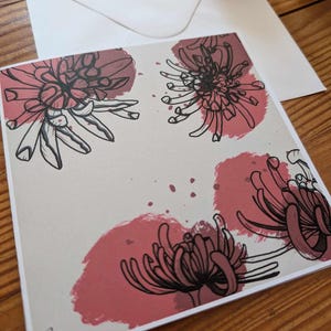 Carte à imprimer, carte florale digitale, carte toutes occasions imprimable, carte art, carte postale, carte à offrir