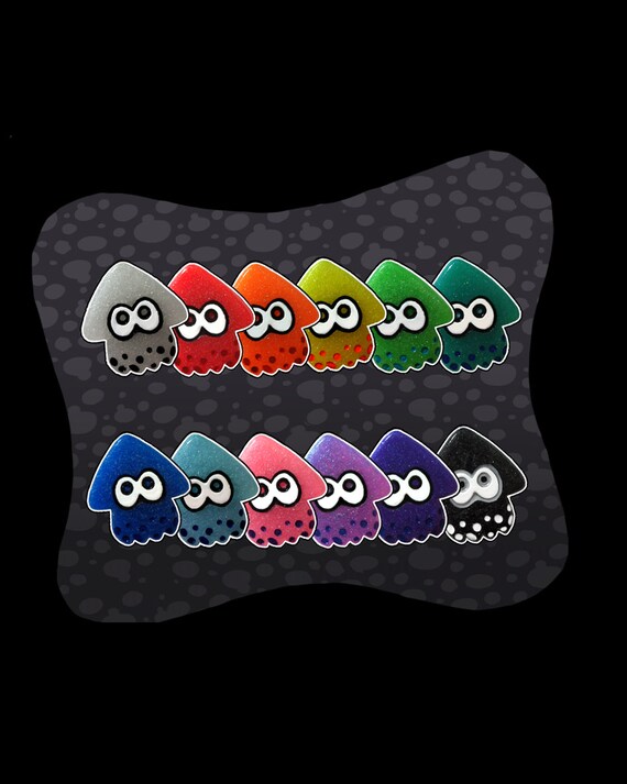 Splatoon Shimmer Squid Pins