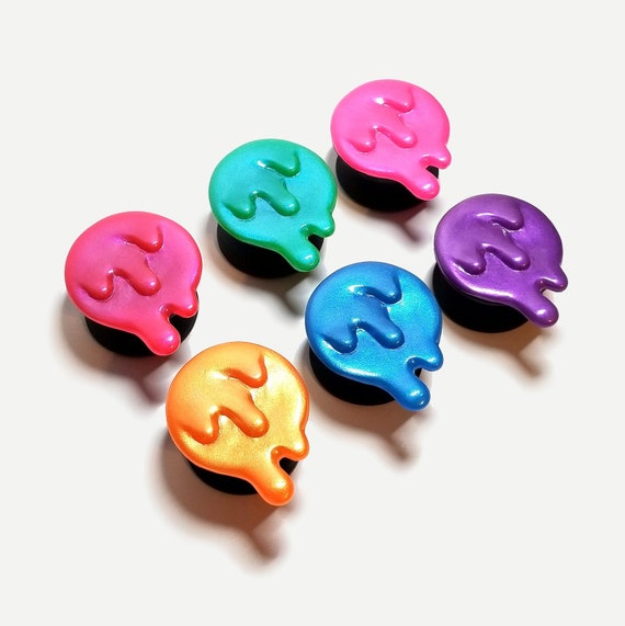 2in Glow Slime Drip Phone Grip 6 Colors