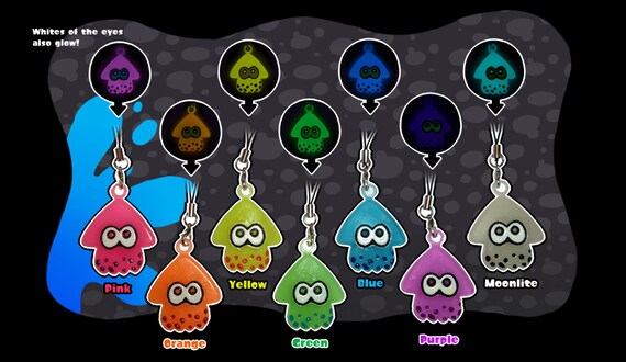 Splatoon Glow Keychains