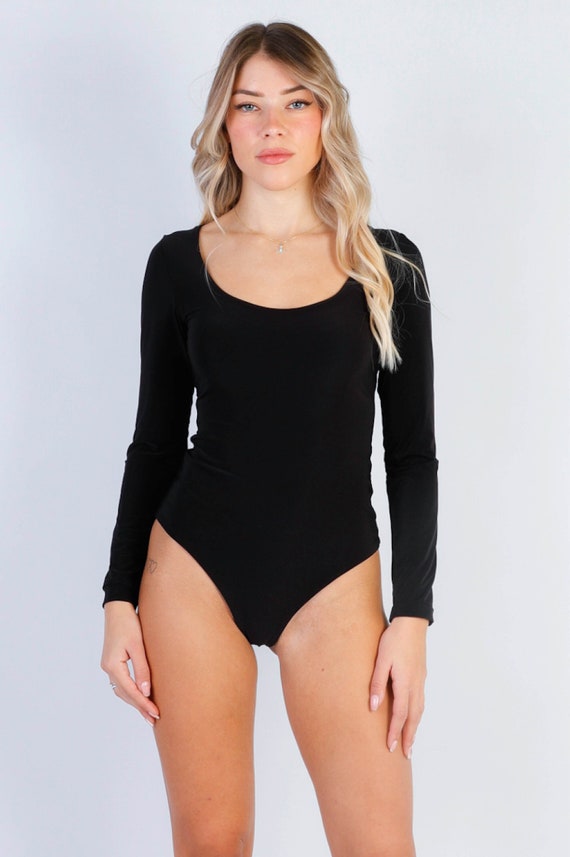 Round neck bodysuit sale