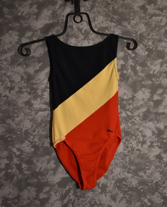 1980's Puma Leotard (High cut legs) Made in U.S.A.