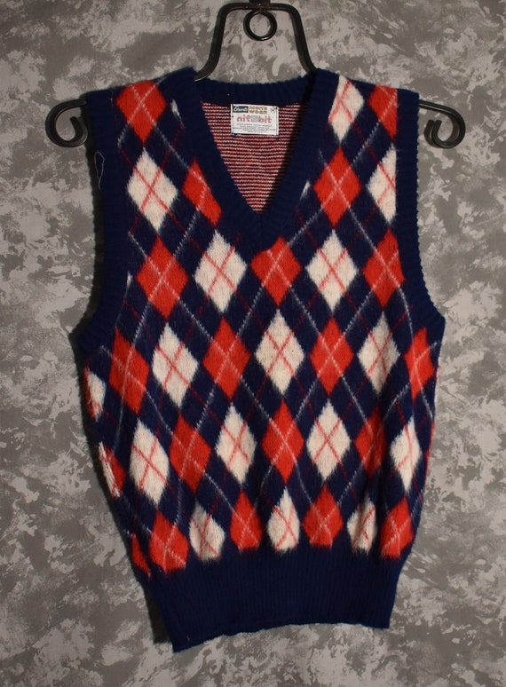 1960's Argyle Sweater Vest