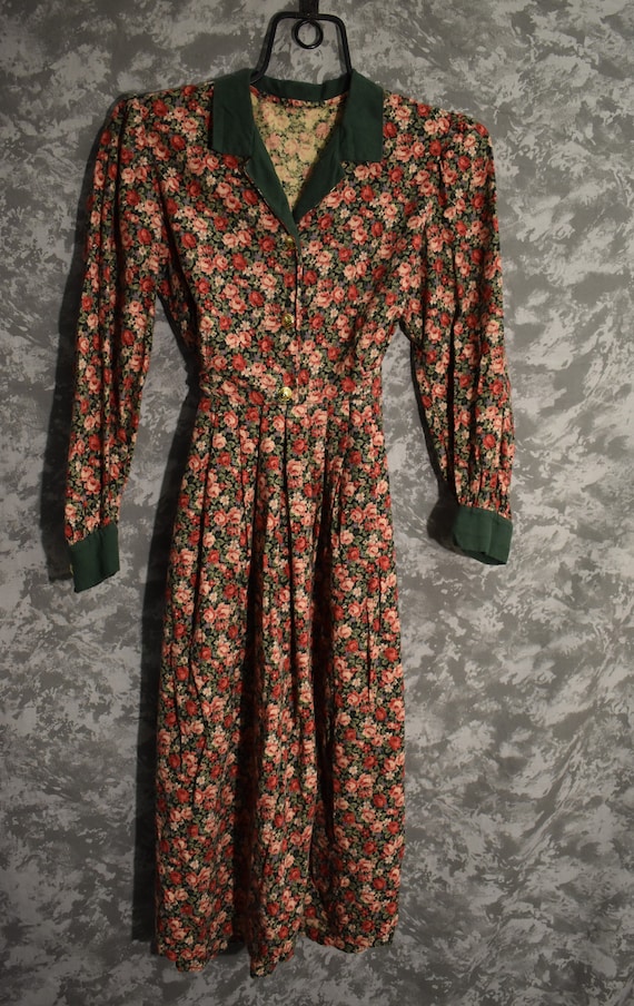 1980's Floral Dress