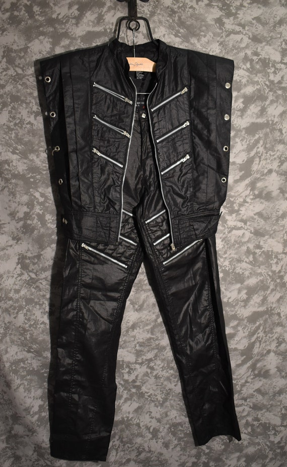 1980's Bugle Boy Zipper Pants & Vest Set