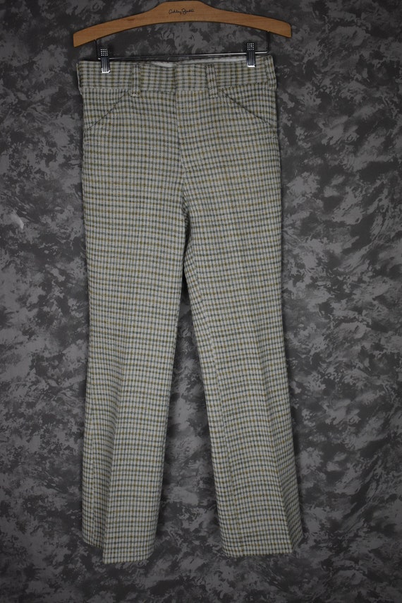 1970's Men's Plaid Bell Bottoms - Deadstock with tags - Gem