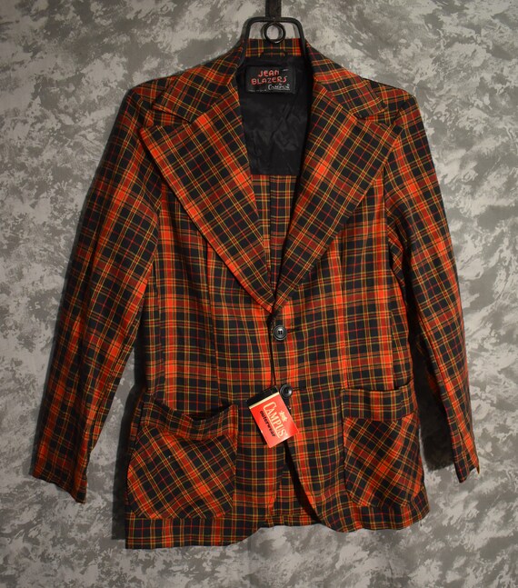 1970's Plaid Men's Sportcoat Blazer (DEADSTOCK)