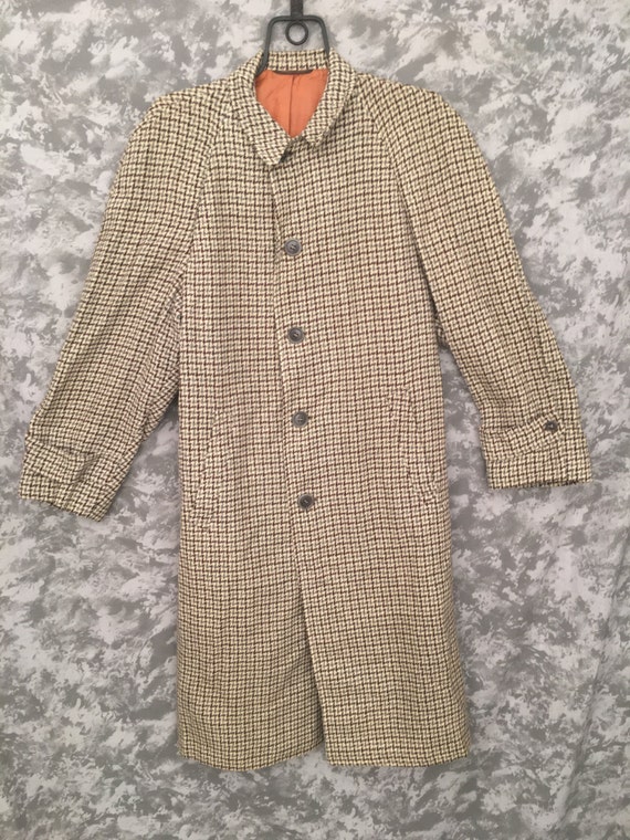 1950's Houndstooth Overcoat