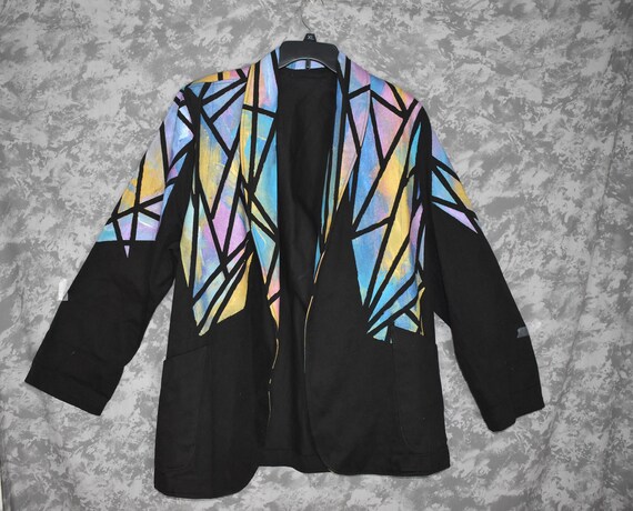 1980's or 1990's Hand Painted Women's Jacket - image 1