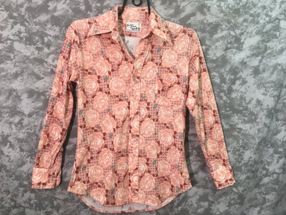 1970's Floral Disco Shirt