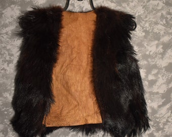 bear fur vest