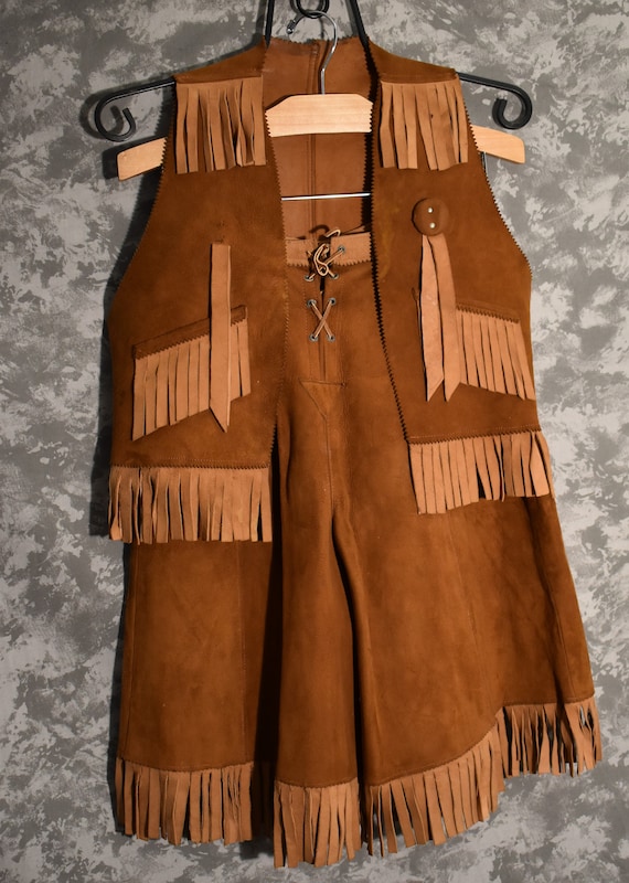 1950's Western Gaucho Shorts & Vest Matching Set