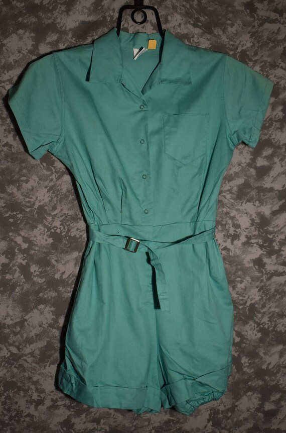 1950's School Gym Romper (Deadstock/Sanforized Cot