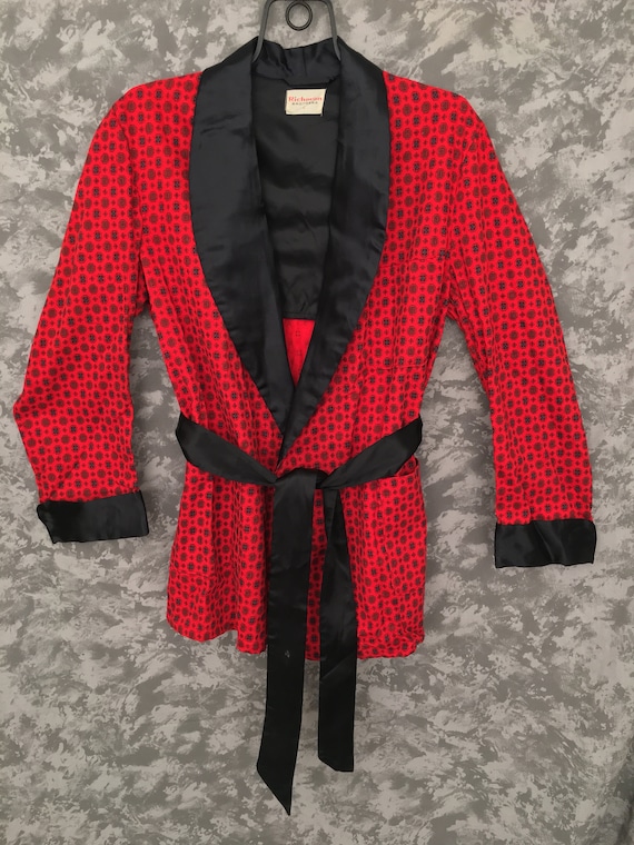 1950's Vintage Smoking Jacket & Belt