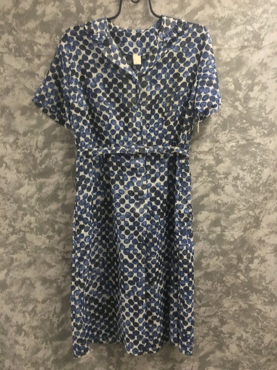 1950's Sheer Polka Dot Summer Dress