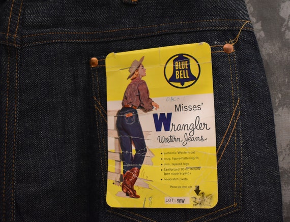 1950's WRANGLER Blue Bell Jeans Styled by Rodeo Be