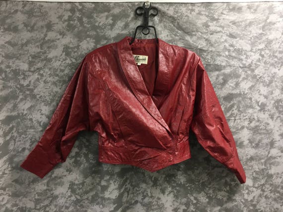 1980's Textured Leather Jacket