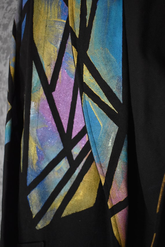 1980's or 1990's Hand Painted Women's Jacket - image 3