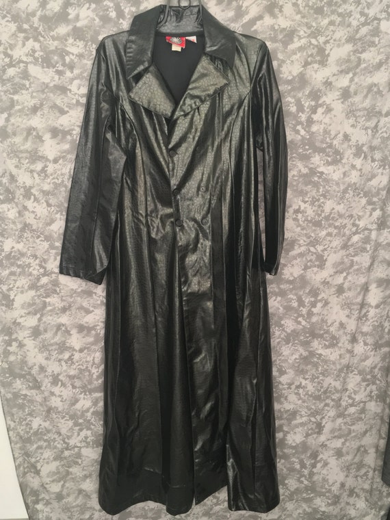 1990's Floor-Length Vinyl Coat