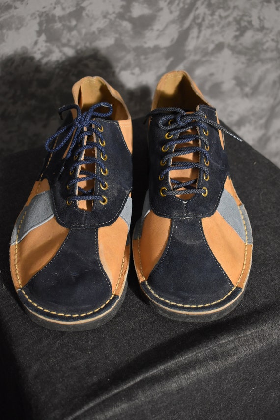1970's Men's Patchwork Shoes
