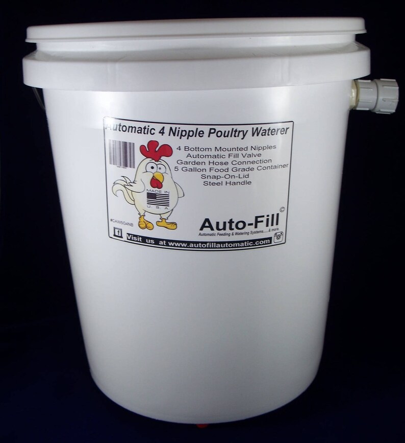 2 Pack Automatic Chicken Waterer Feeder 4 Nipple 5 Etsy
