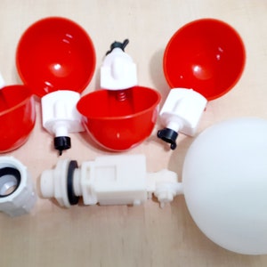 DIY-つつく必要のない給水器カップ給水器キット（自動給水バルブ付き）
