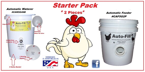 Poultry Starter Pack 2 Pc Automatic Hanging Nipple Etsy