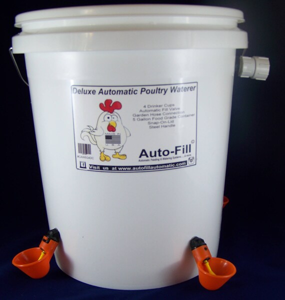 Automatic Drinker Bucket KIT,Cups,Hose Adapter Float Valve,chicken,quail,turkey