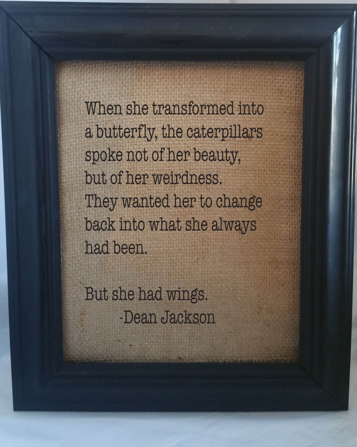 Dean Jackson Quote/She Had Wings/The Poetry of Oneness/Love Etsy