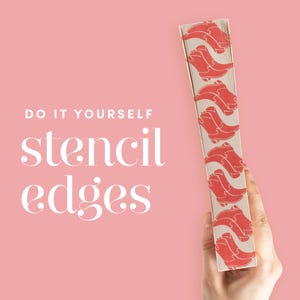 Cowboy Boots Stencil for DIY Stenciled Book Edges | Stencil for Sprayed Edges