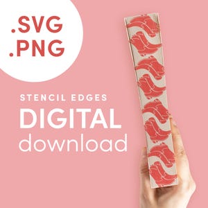DIGITAL FILE Cowboy Boots Pattern Stencil for DIY Stenciled Book Edges | Vector Digital Stencil for Sprayed Edges | Png, Svg, Jpg