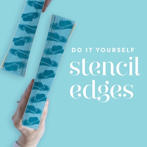 Cowboy Hat Stencil for DIY Stenciled Book Edges | Stencil for Sprayed Edges