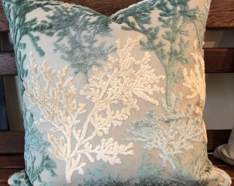 Midnight Lagoon Coral Pillow main image 0
