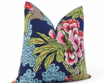 Thibaut Honshu Navy | Custom Pillow Cover | Designer Home Decor | Made to Order