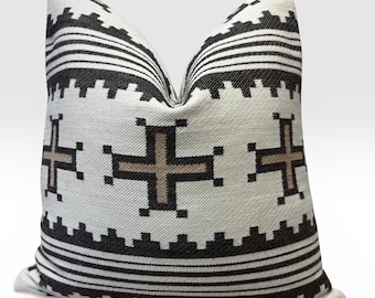 Schumacher Born for Water Custom Pillow Cover | Neutral | Designer Home Decor