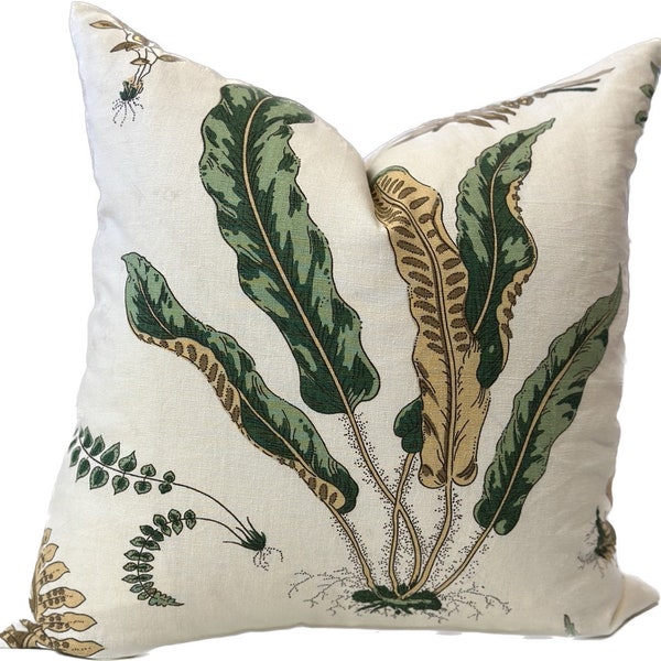 Scalamadre Elsie De Wolfe Custom Print Linen Pillow Cover | Designer Home Decor