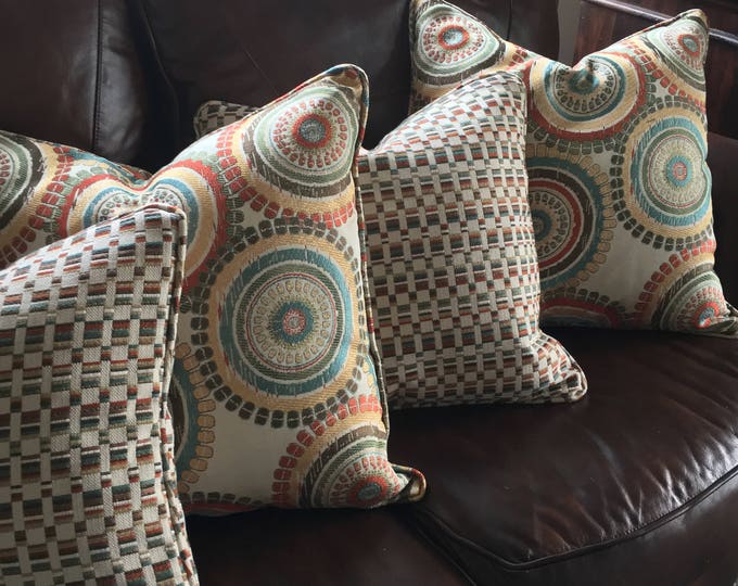 Featured listing image: Custom Pillow Covers from Your Own Fabric | Throw Pillow | Accent Pillow| Decorative Pillow | Inserts available upon request