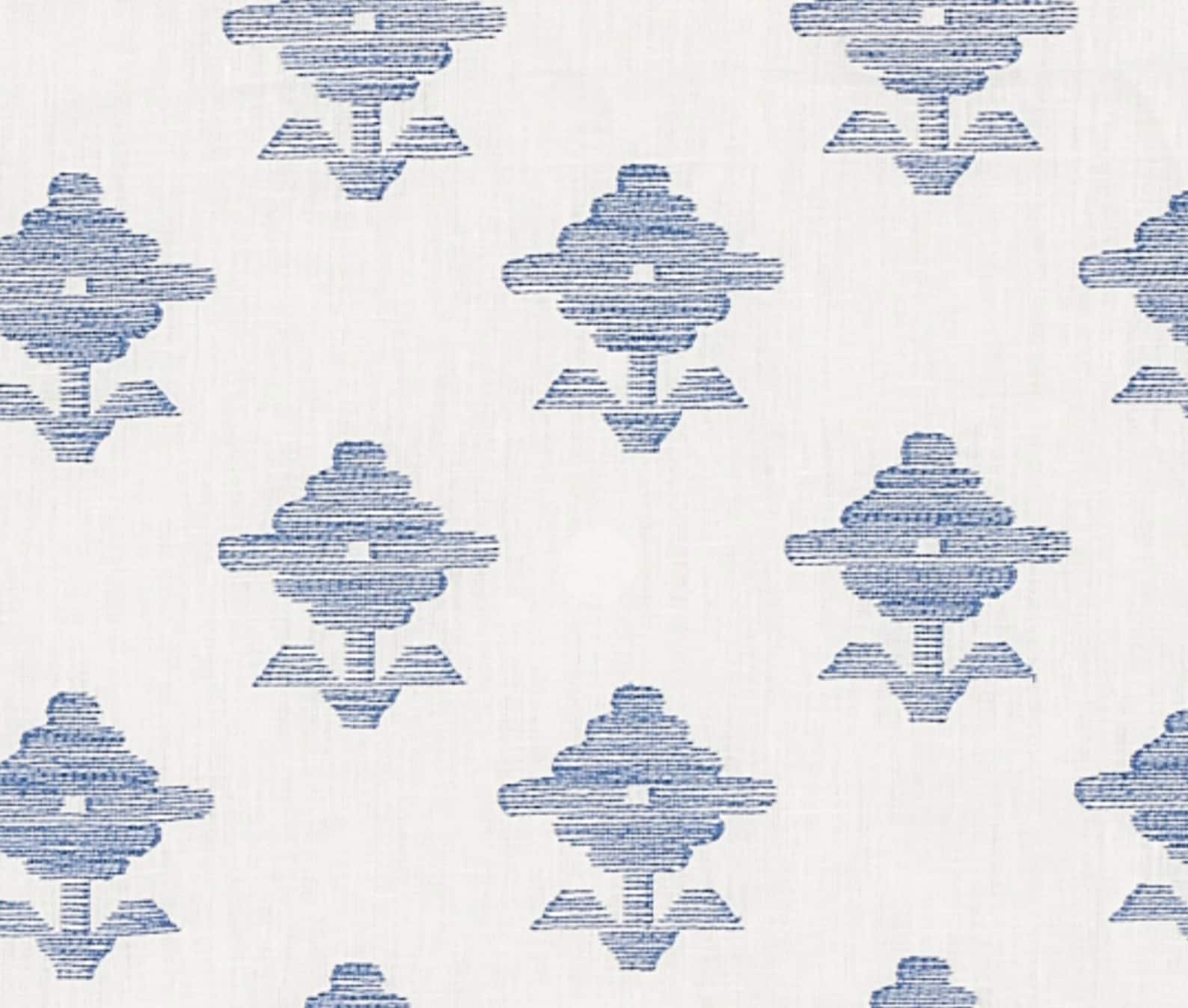 Five Color Ways Schumacher Rubia Embroidery Print Fabric by the Yard - Etsy