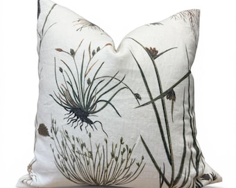 Schumacher Iksel Herbier Pillow Cover| Botanical Print