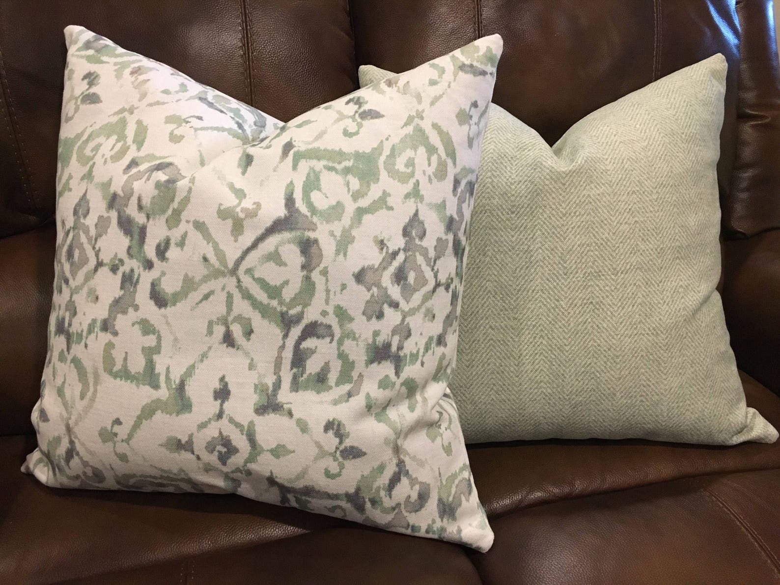 Custom Made Pillows From Your Own Fabric Throw Pillow Etsy