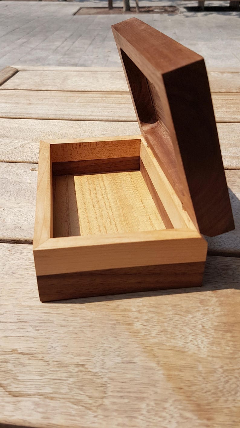 Keepsake Box With Carved Lightning Wooden Keepsake Box Etsy