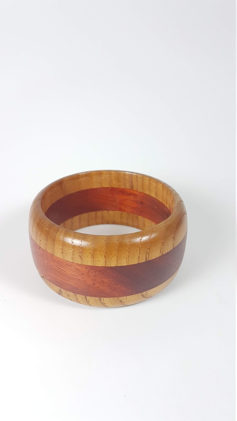 Wide Wood bangle jewelry bangle wooden jewelry gift for her bracelet Exotic wooden bracelet wood jewelry Segmented wood bracelet