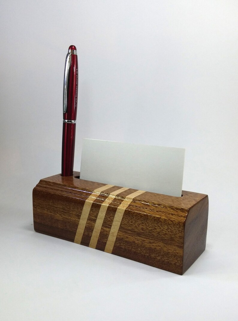 Business card holder wood card holder wood Business card Etsy