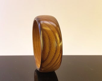 Wood bangle, wooden bracelet bangle, wood bracelet, wood bangle, gift for her, wood jewelry, Ash wood bangle