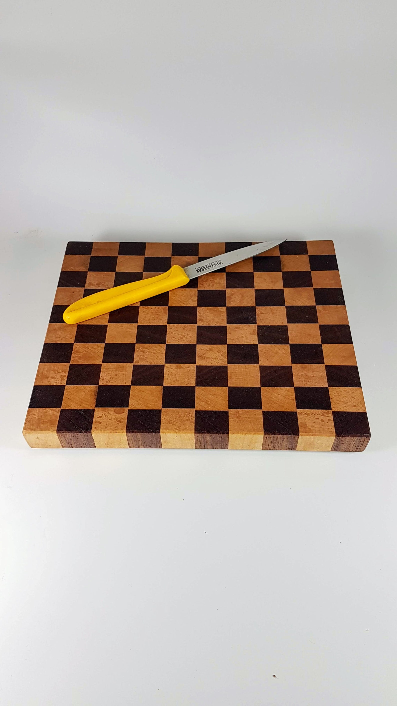 End Grain Cutting Board Checkered Design Cutting Board Etsy
