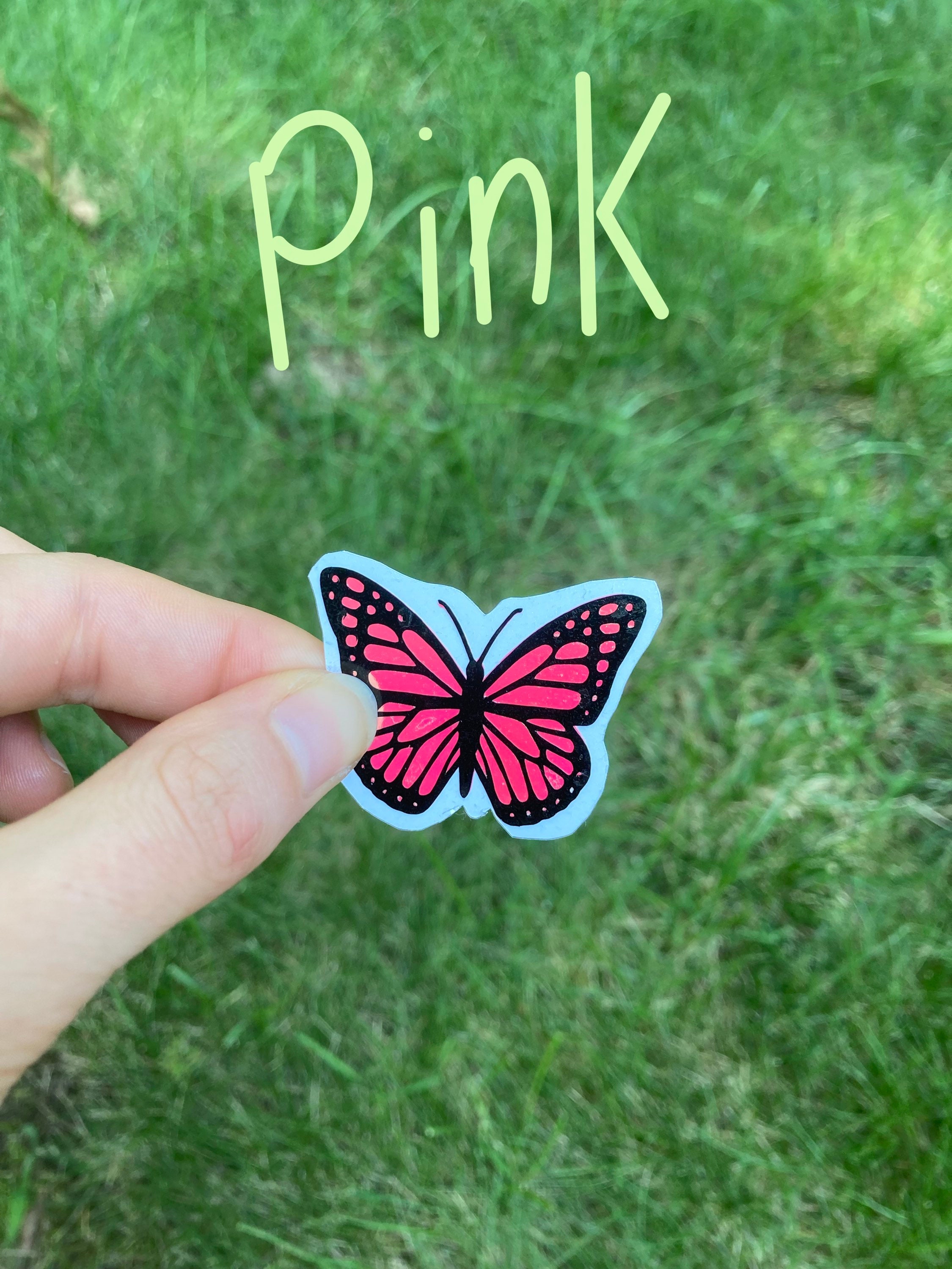 Butterfly Decal Butterfly Vinyl Decal Holographic Butterfly Etsy