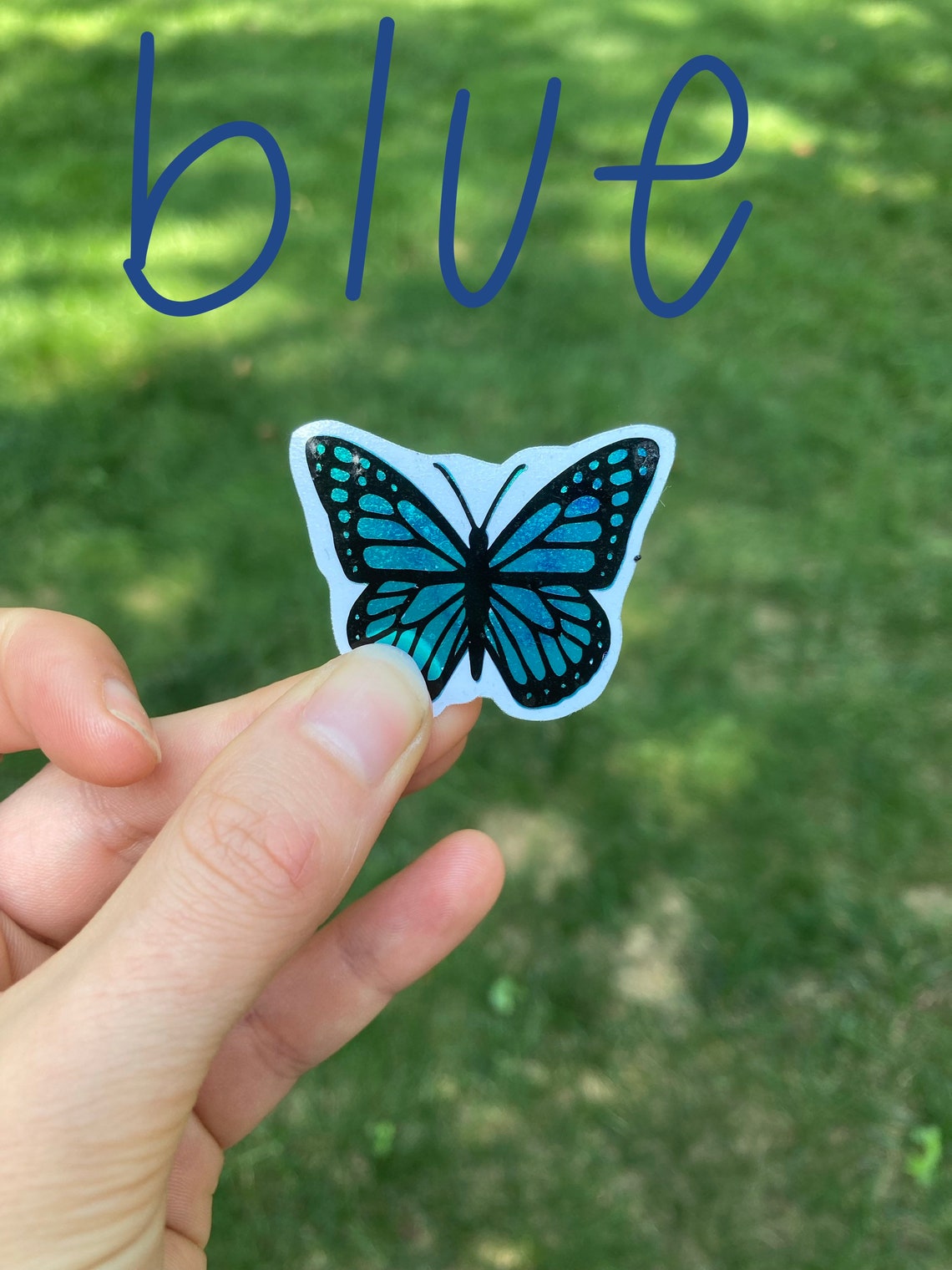 Butterfly Decal Butterfly Vinyl Decal Holographic Butterfly Etsy