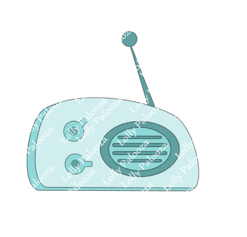 Vintage Radio DIGITAL File.  Instant Download.  PNG & SVG Files.  No Physical Shipping